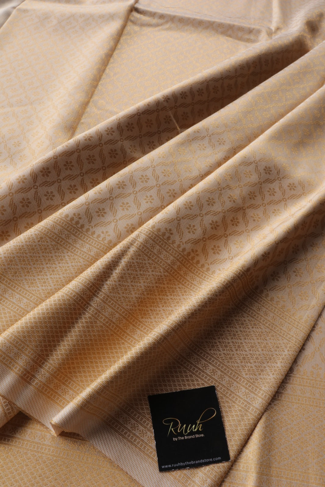ONAM SPECIAL LIGHT GOLD WOVEN DESIGN SAREE