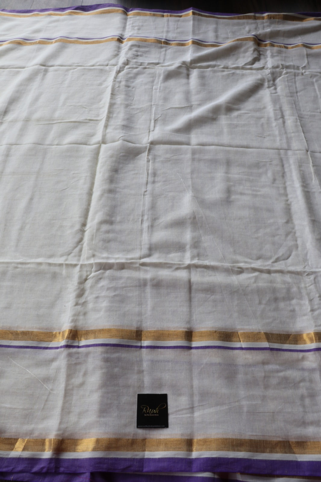 CREAM MULCOTTON SAREE