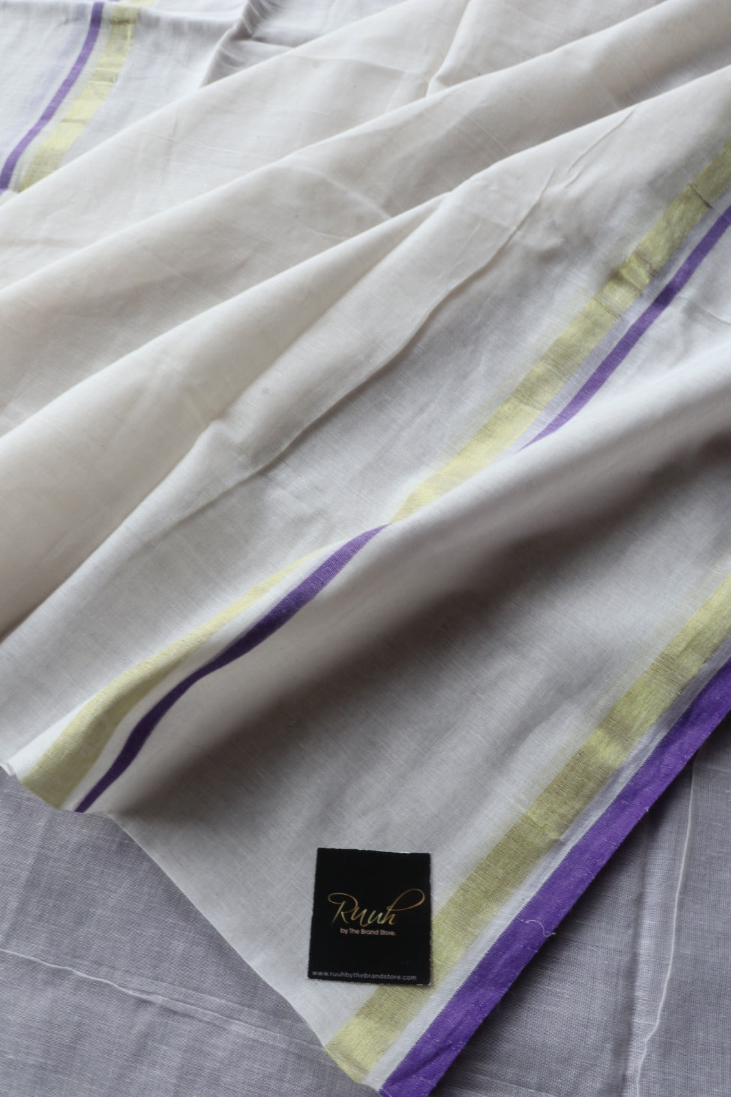 OFFWHITE MULCOTTON SAREE