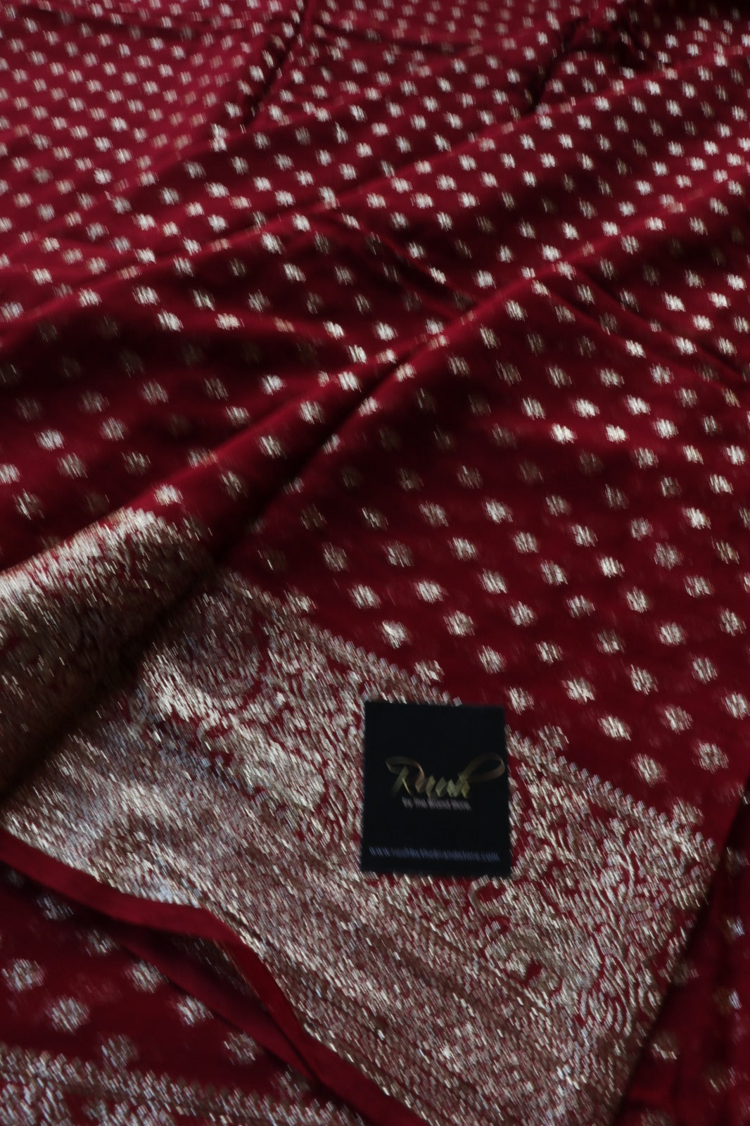 DEEP MAROON VISCOSE GEORGETTE SAREE