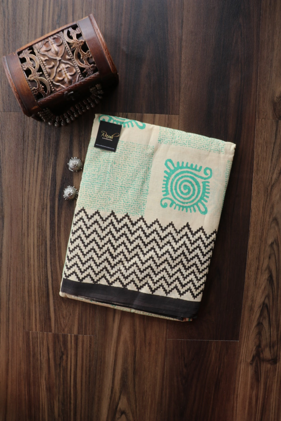 JAIPUR COTTON SAREE IN CREAM COLOUR