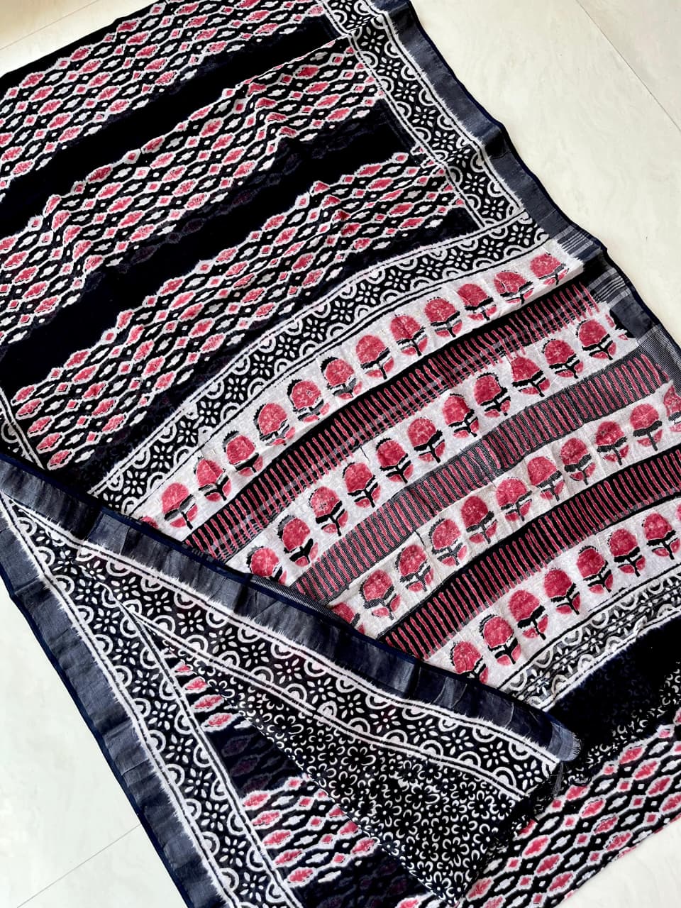 LINEN COTTON SAREE 7