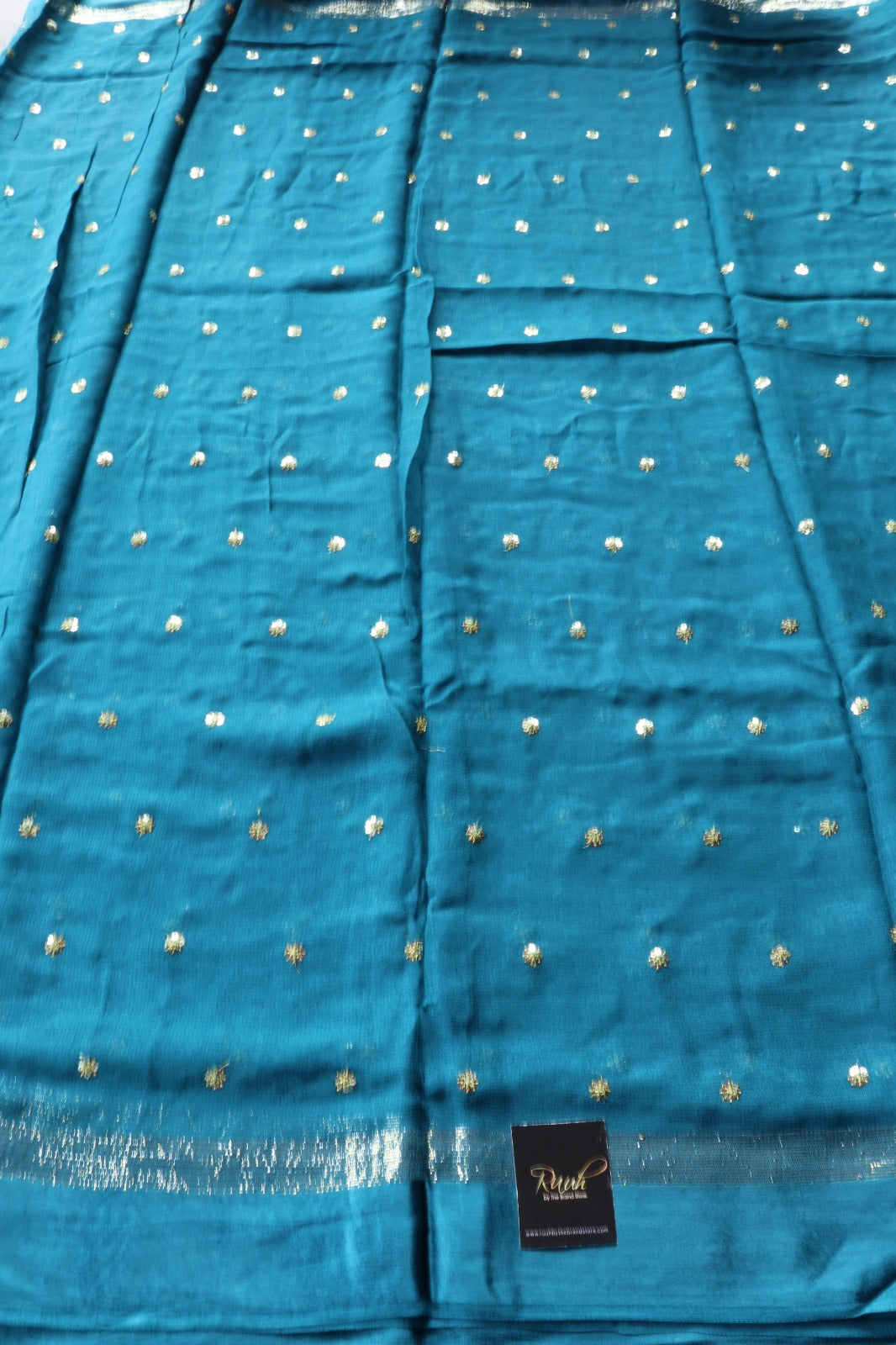 BLUE  VISCOSE GEORGETTE SAREE