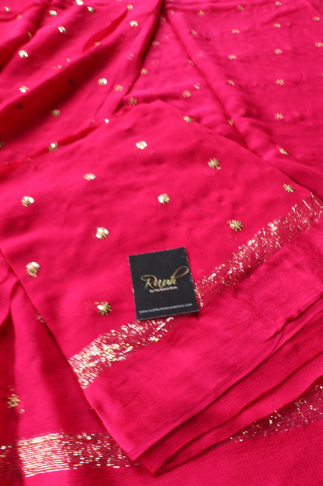 PINK VISCOSE GEORGETTE SAREE