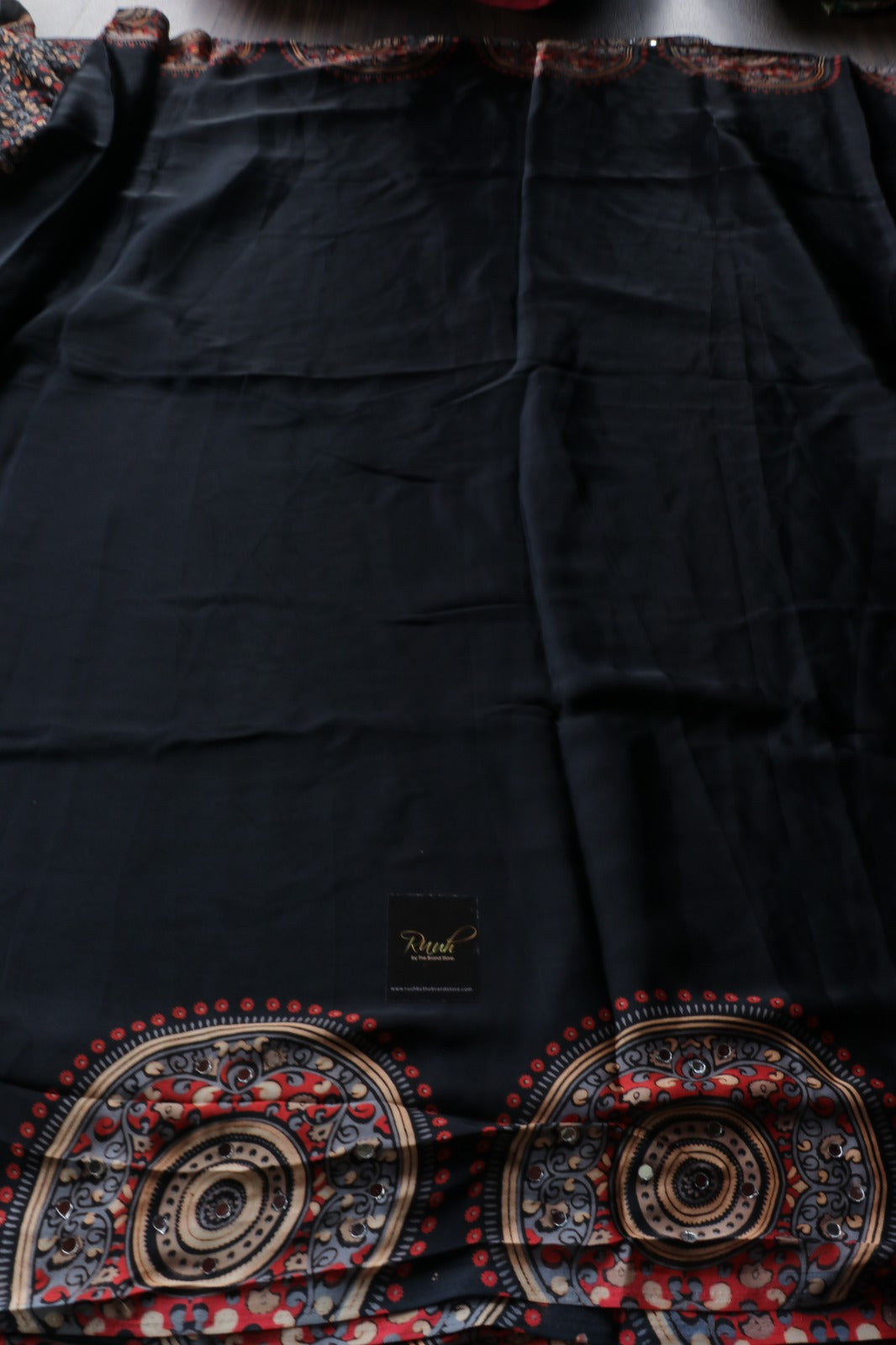 BLACK SEMI MODAL SILK SAREE