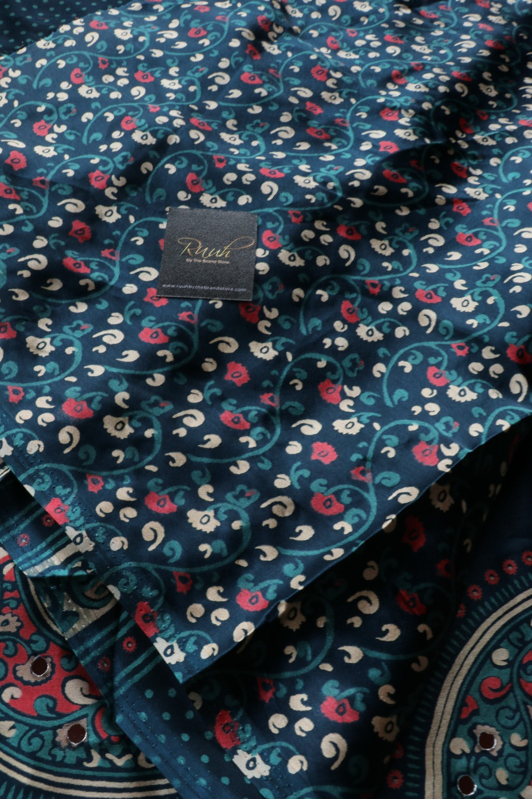 PEACOCK BLUE SEMI MODAL SILK SAREE