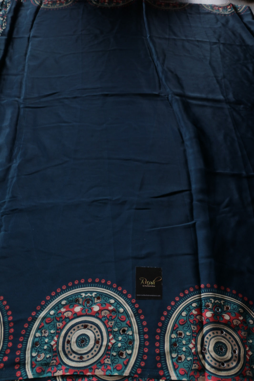 PEACOCK BLUE SEMI MODAL SILK SAREE