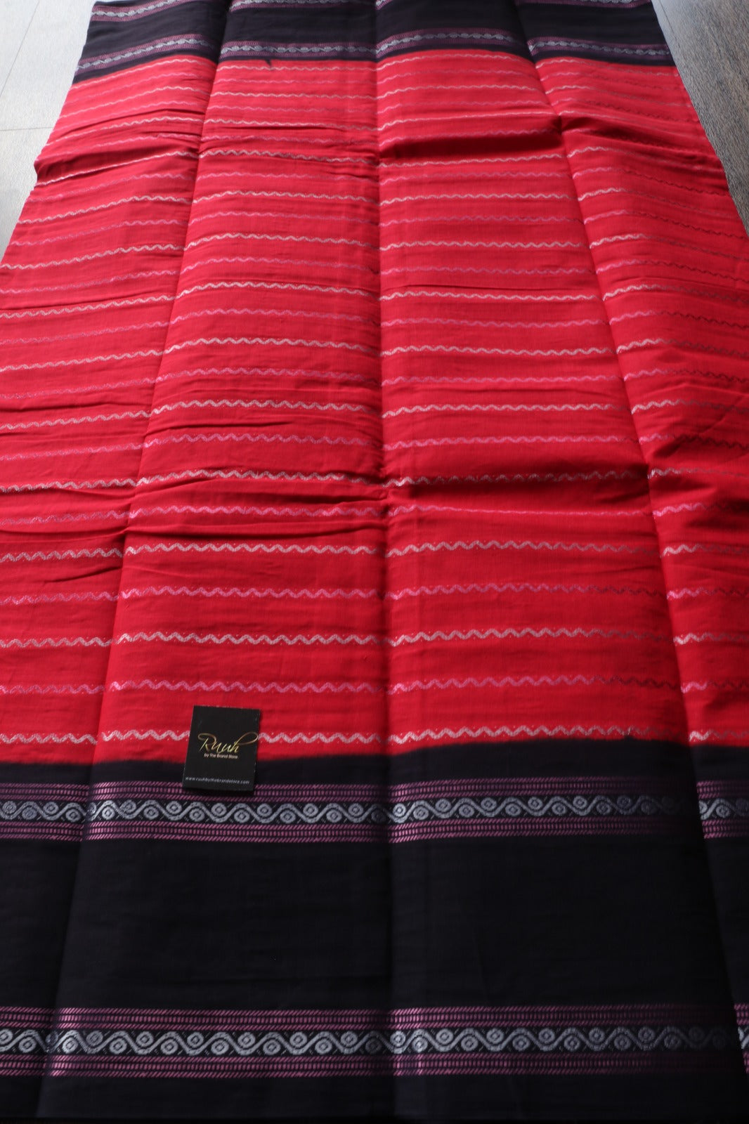 RED -BLACK MADURAI SUNGUDI SAREE