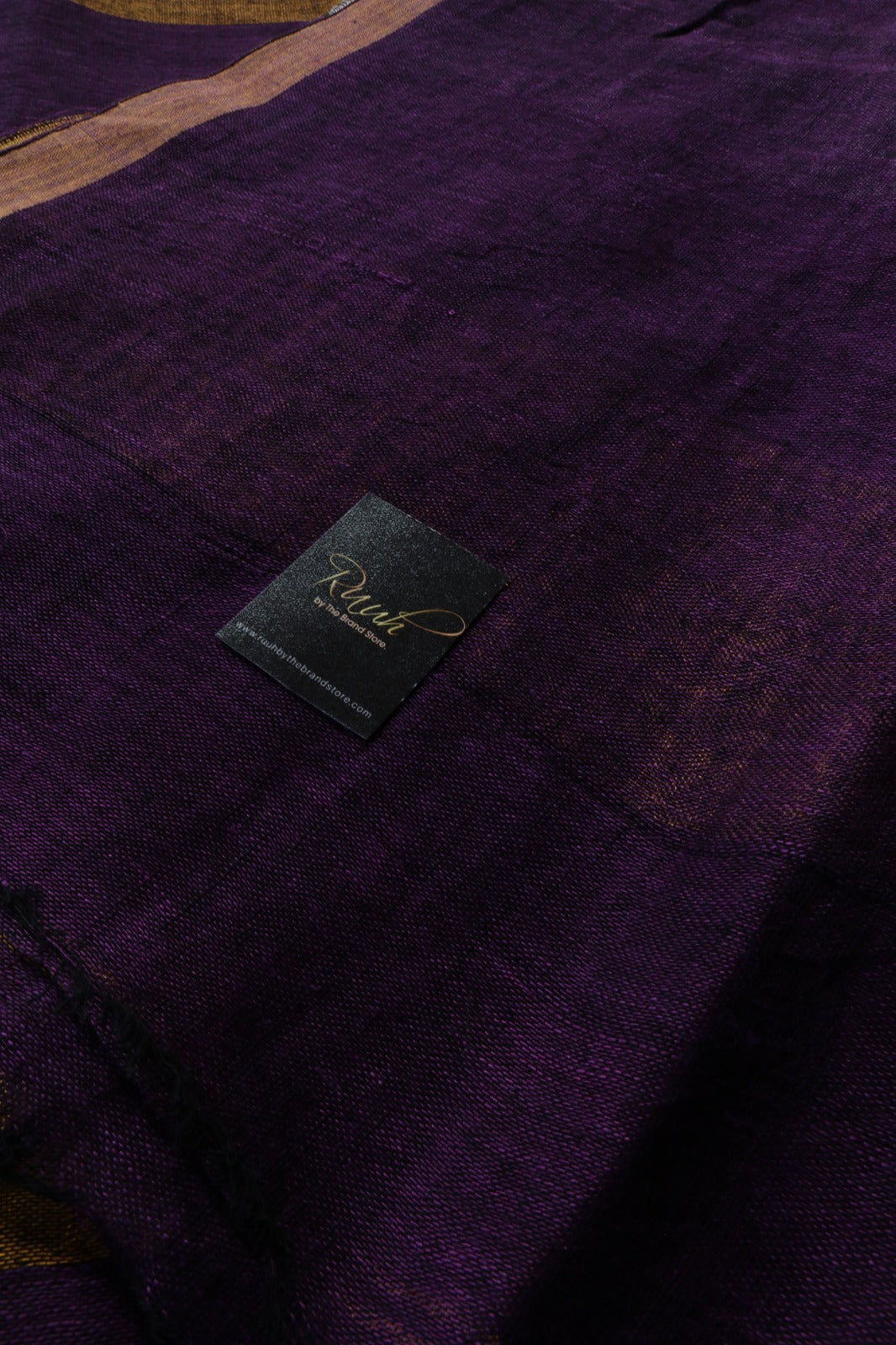PURPLE LINEN SAREE