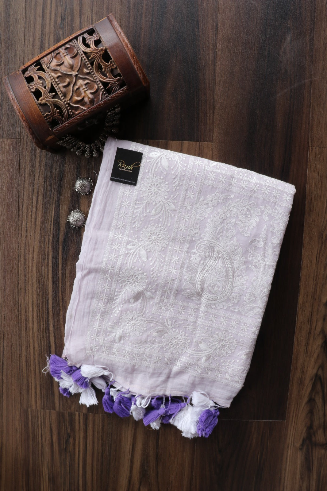 LILAC MULMUL EMBROIDERY