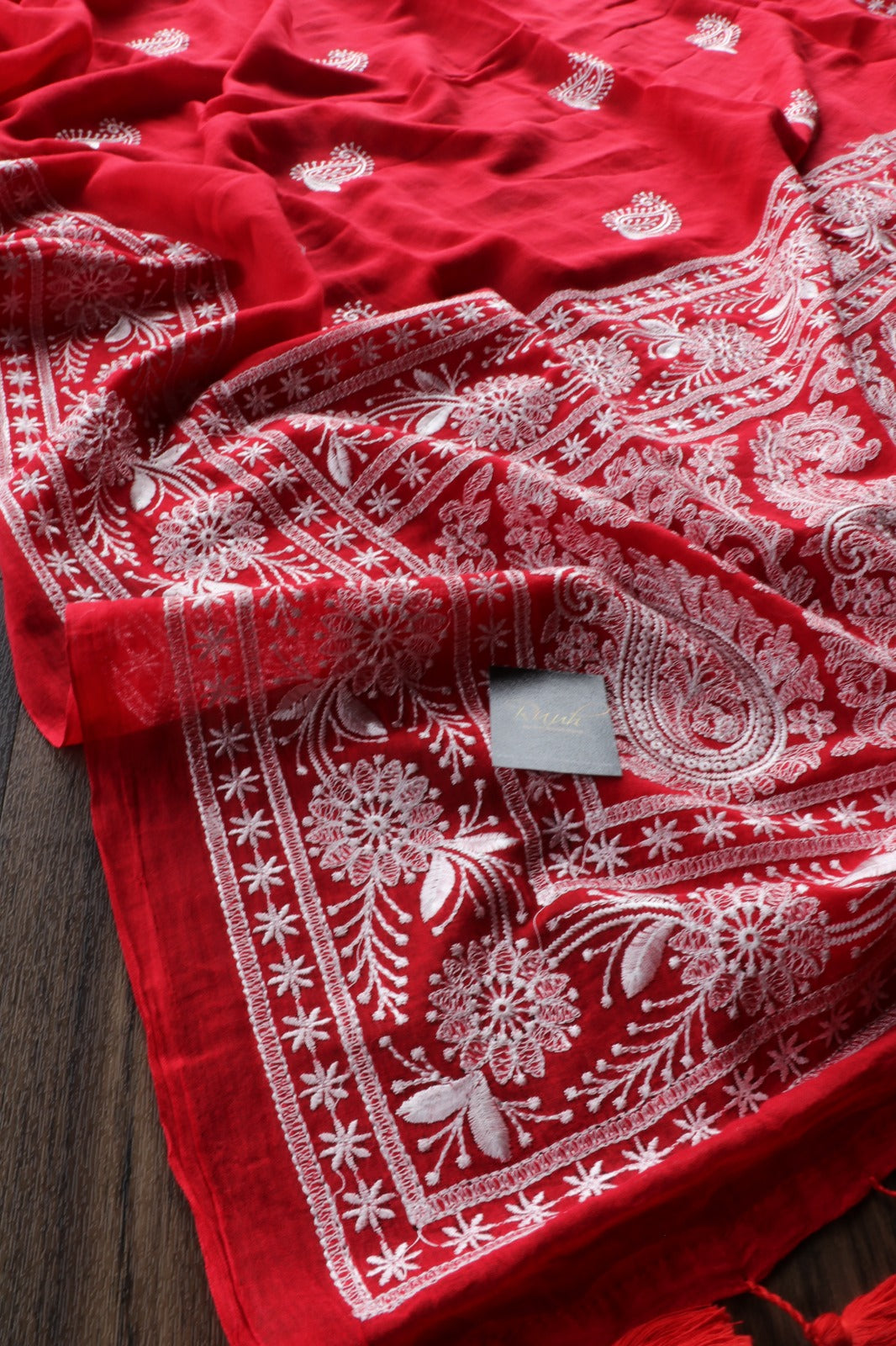 RED MULMUL EMBROIDERY