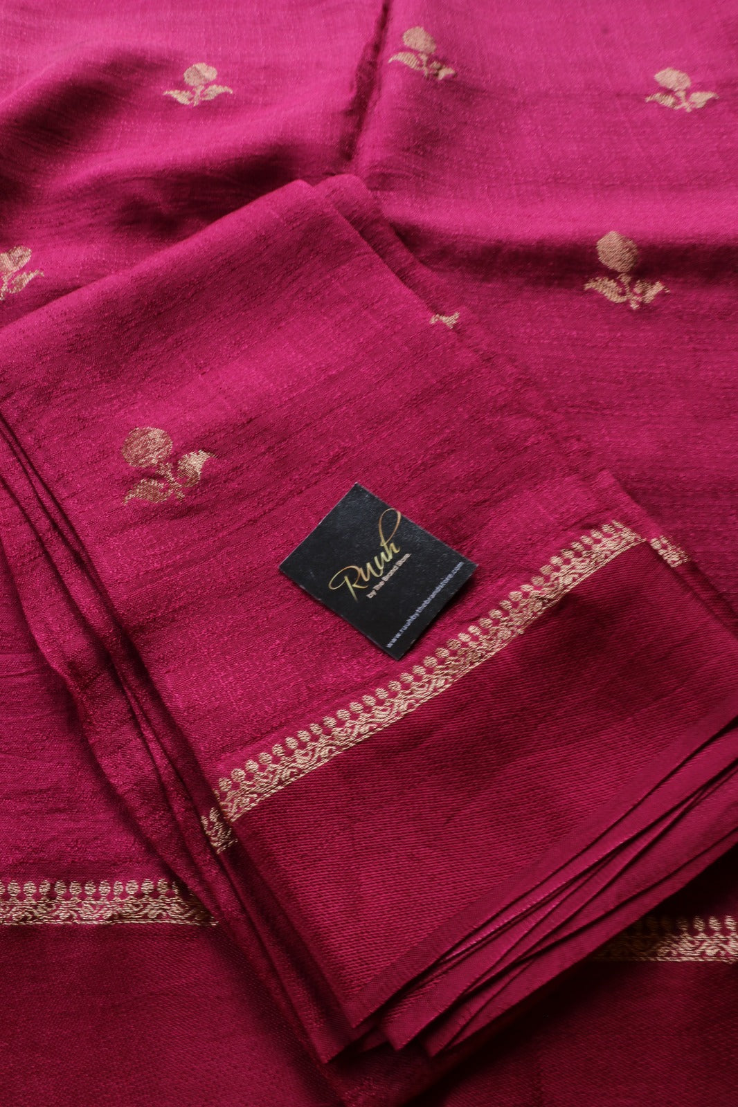 WINE COLOUR VISCOSE KHADI SILK SAREE