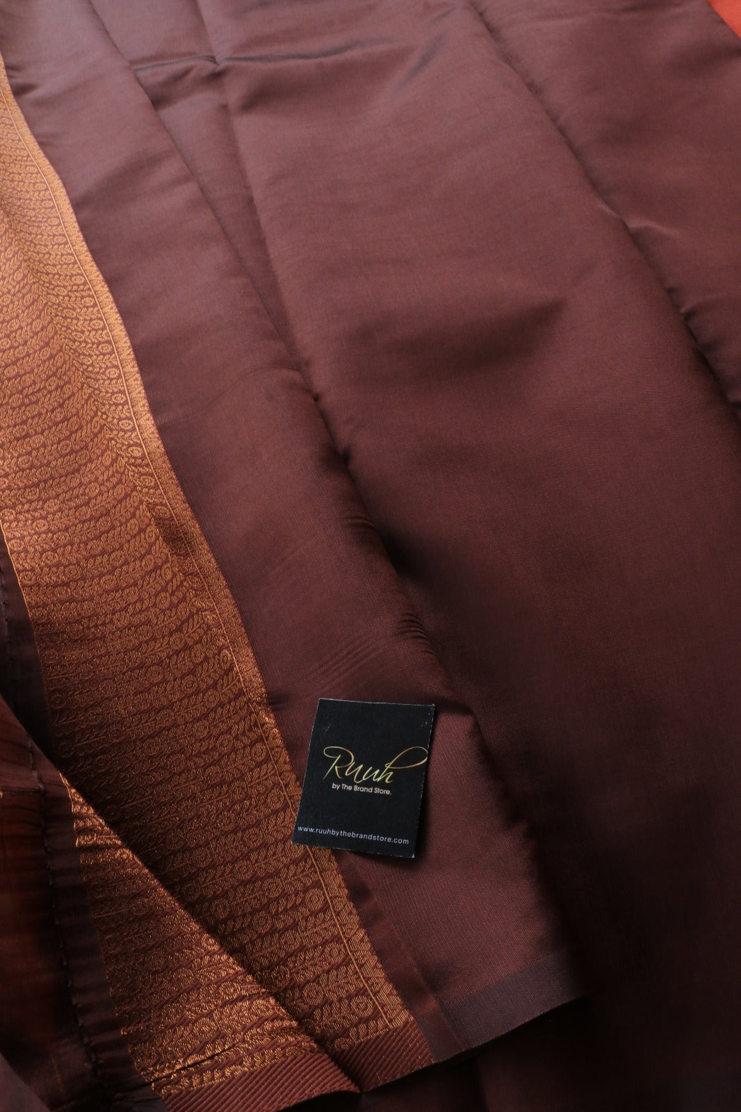 RUST COLOUR SEMI SILK SAREE 4