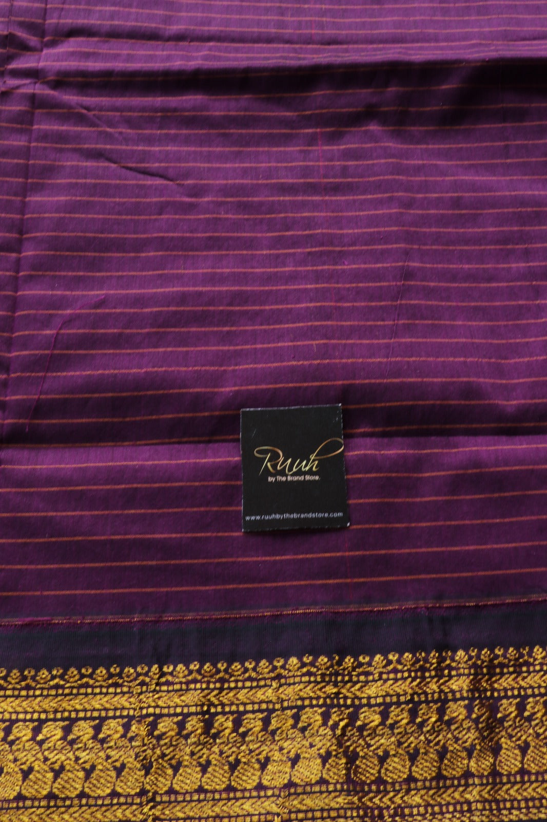 MAROON WITH PURPLE KALYANI COTTON