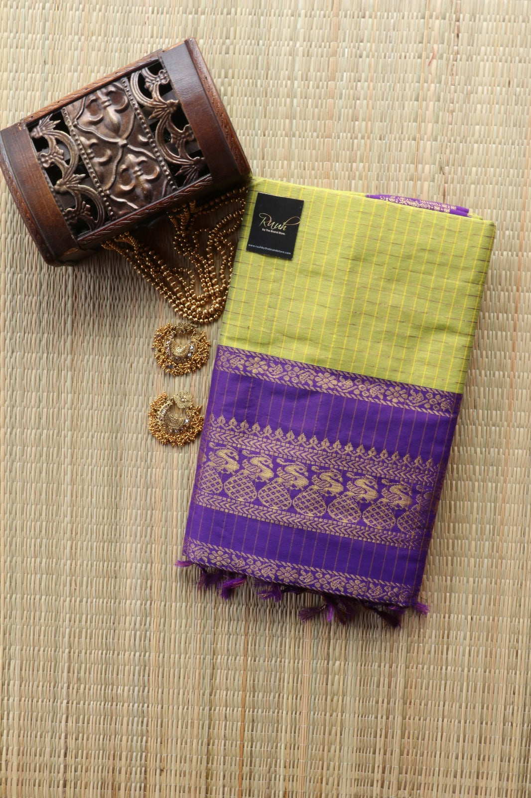 NEON WITH PURPLE KALYANI COTTON