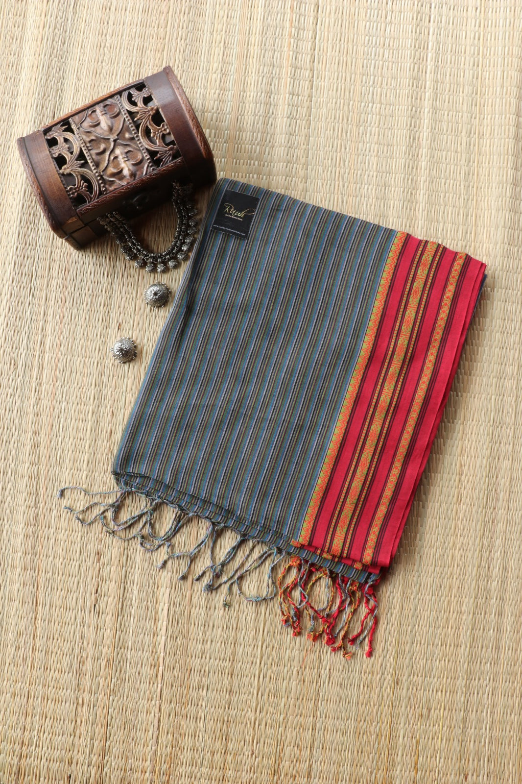 BENGAL COTTON GREYISH STRIPES- TBS26BC