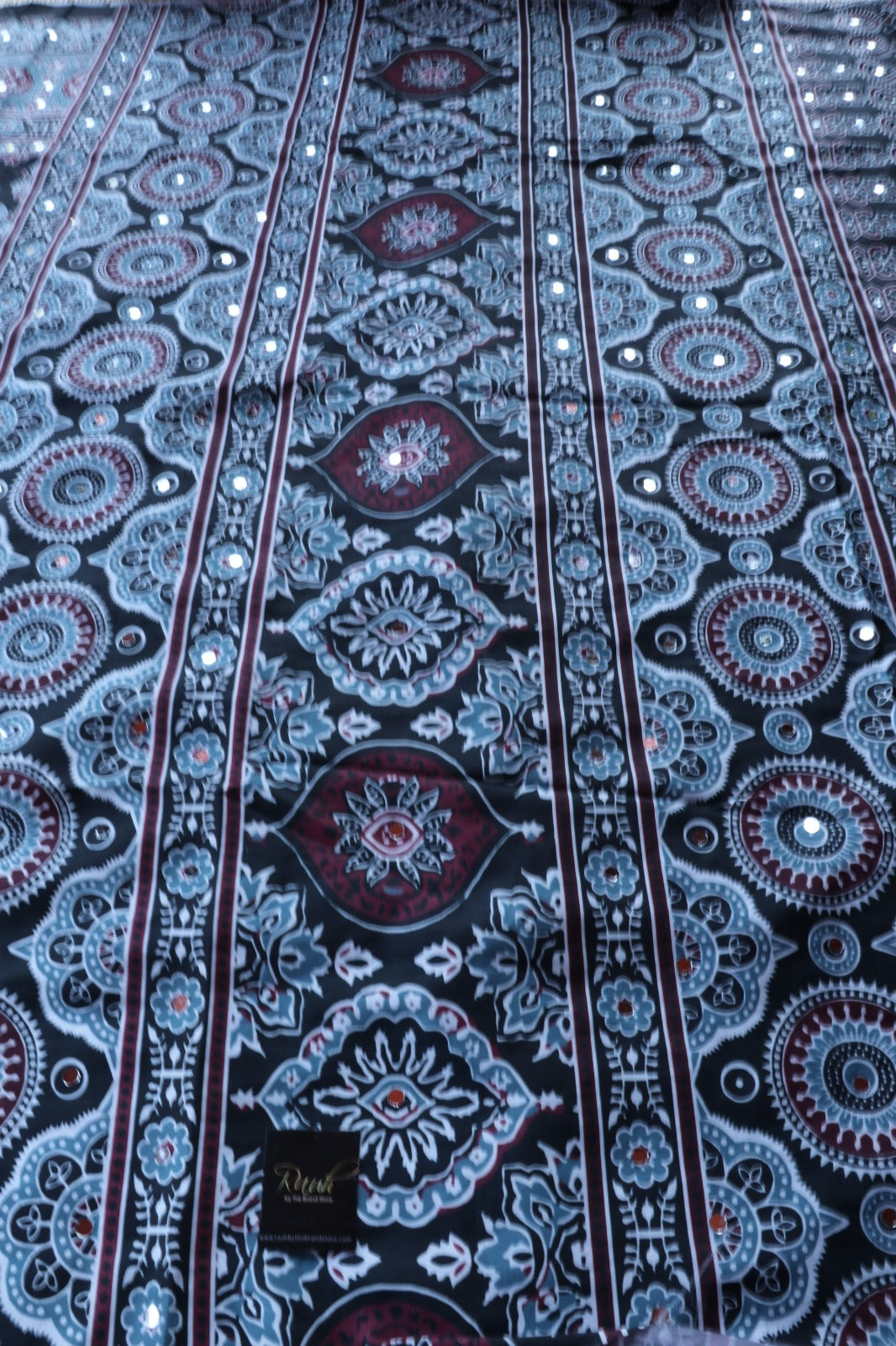SEMI MODAL SILK WITH MIRROR WORK- TBS26SMM