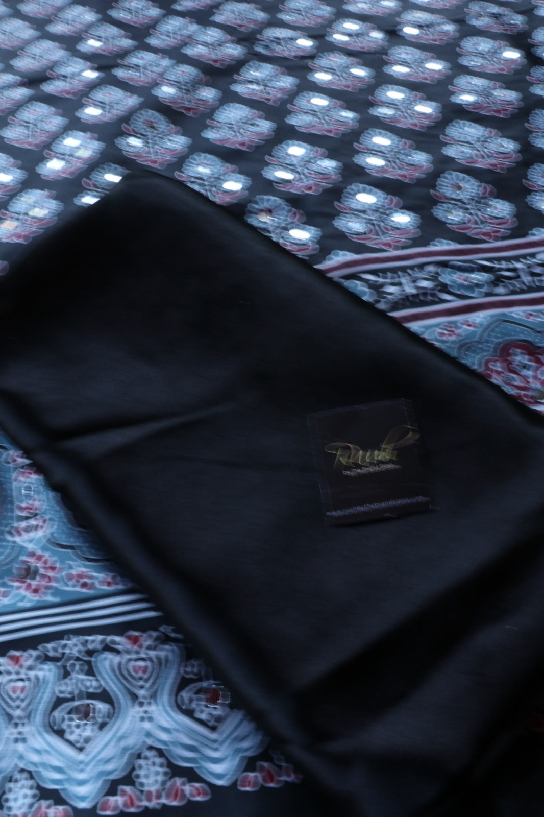 SEMI MODAL SILK WITH MIRROR WORK- TBS26SMM