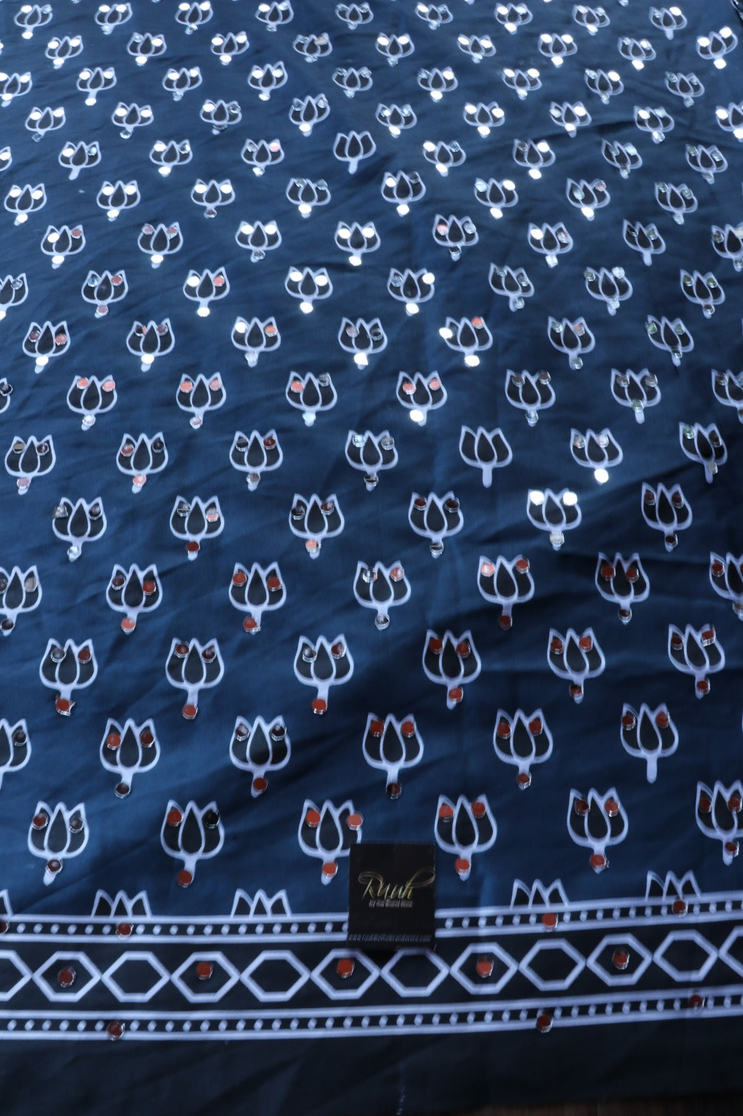 SEMI MODAL SILK WITH MIRROR WORK- TBS26SMM
