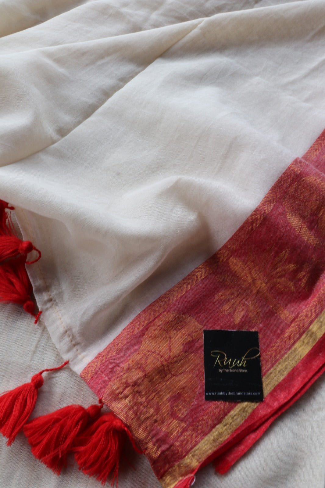 MUL COTTON SAREE JACQUARD BORDER- TBS26VC