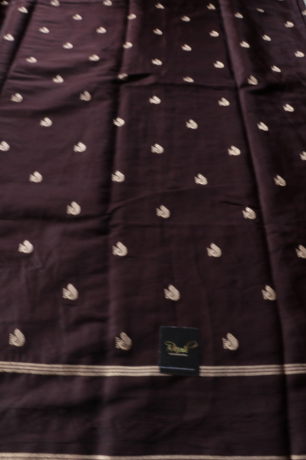 DARK COFFEE BROWN VISCOSE SEMI SILK-TBS26VSS
