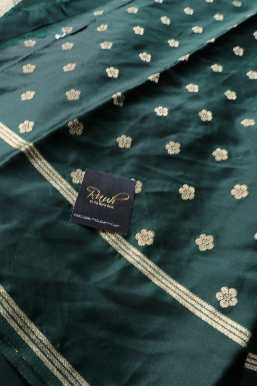 DARK GREEN BROWN VISCOSE SEMI SILK-TBS26VSS