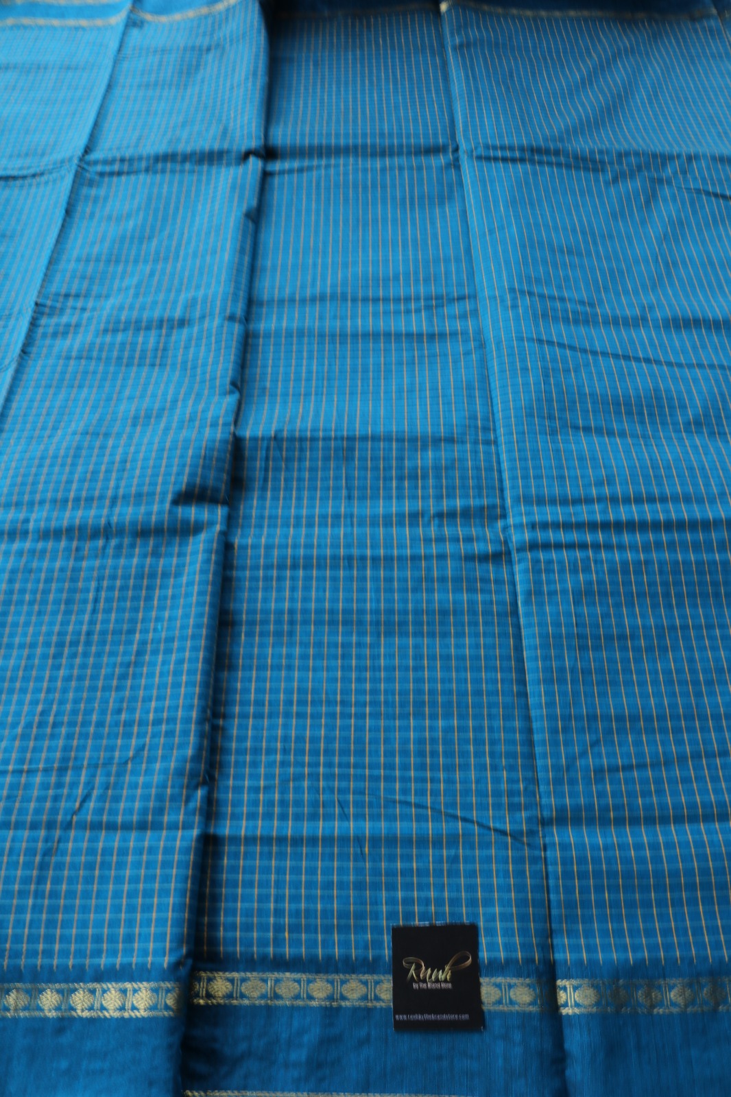 PEACOCK BLUE KALYANI COTTON - TBS26KC1