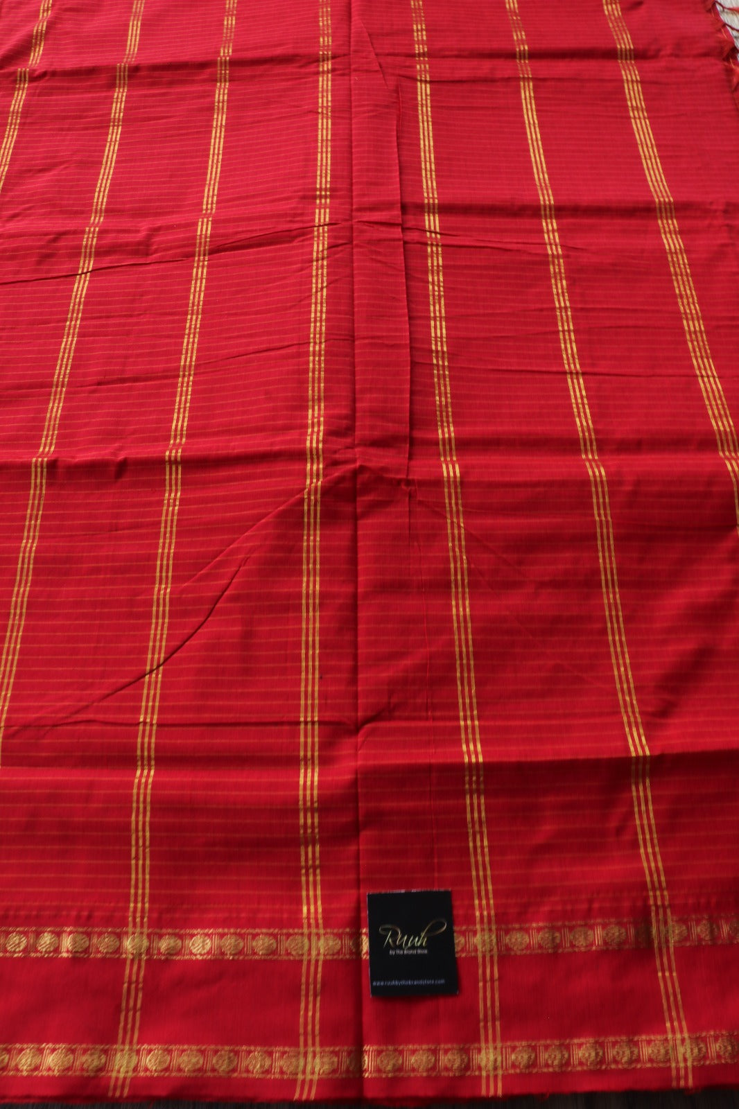 RED KALYANI COTTON SAREE - TBS26KC1