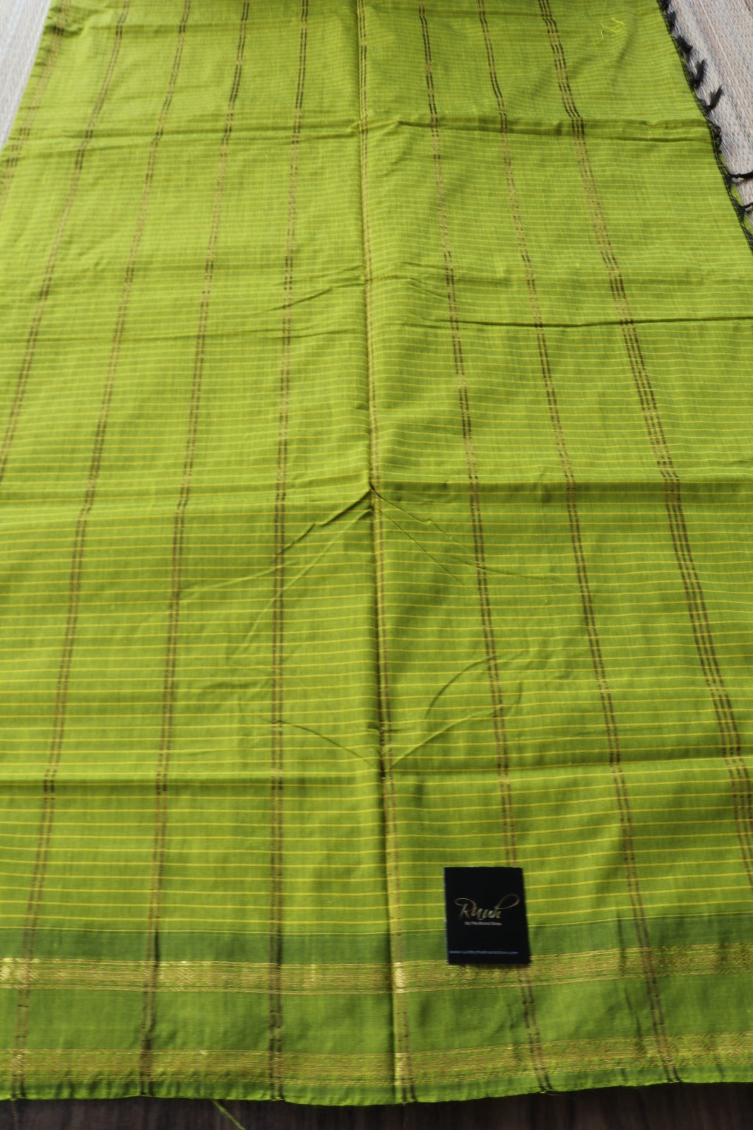 GREEN KALYANI COTTON SAREE - TBS26KC1