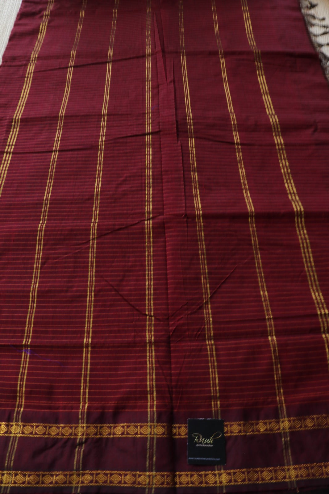 MAROON KALYANI COTTON SAREE - TBS26KC1