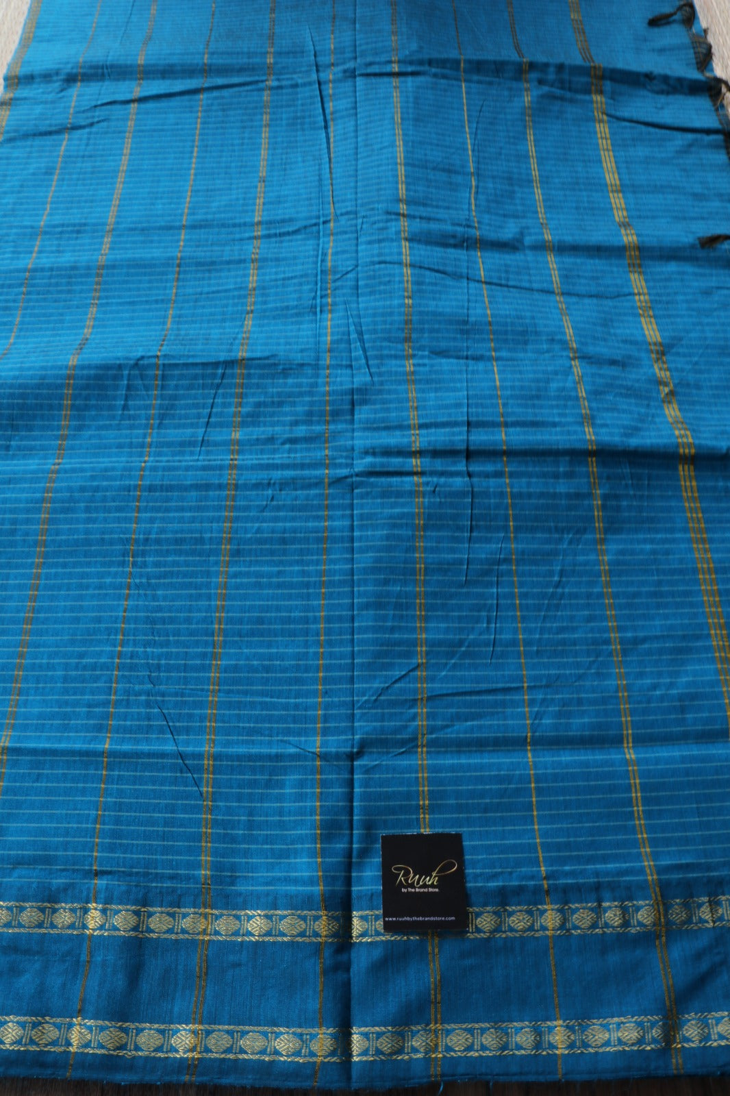 PEACOCK BLUE KALYANI COTTON - TBS26KC1