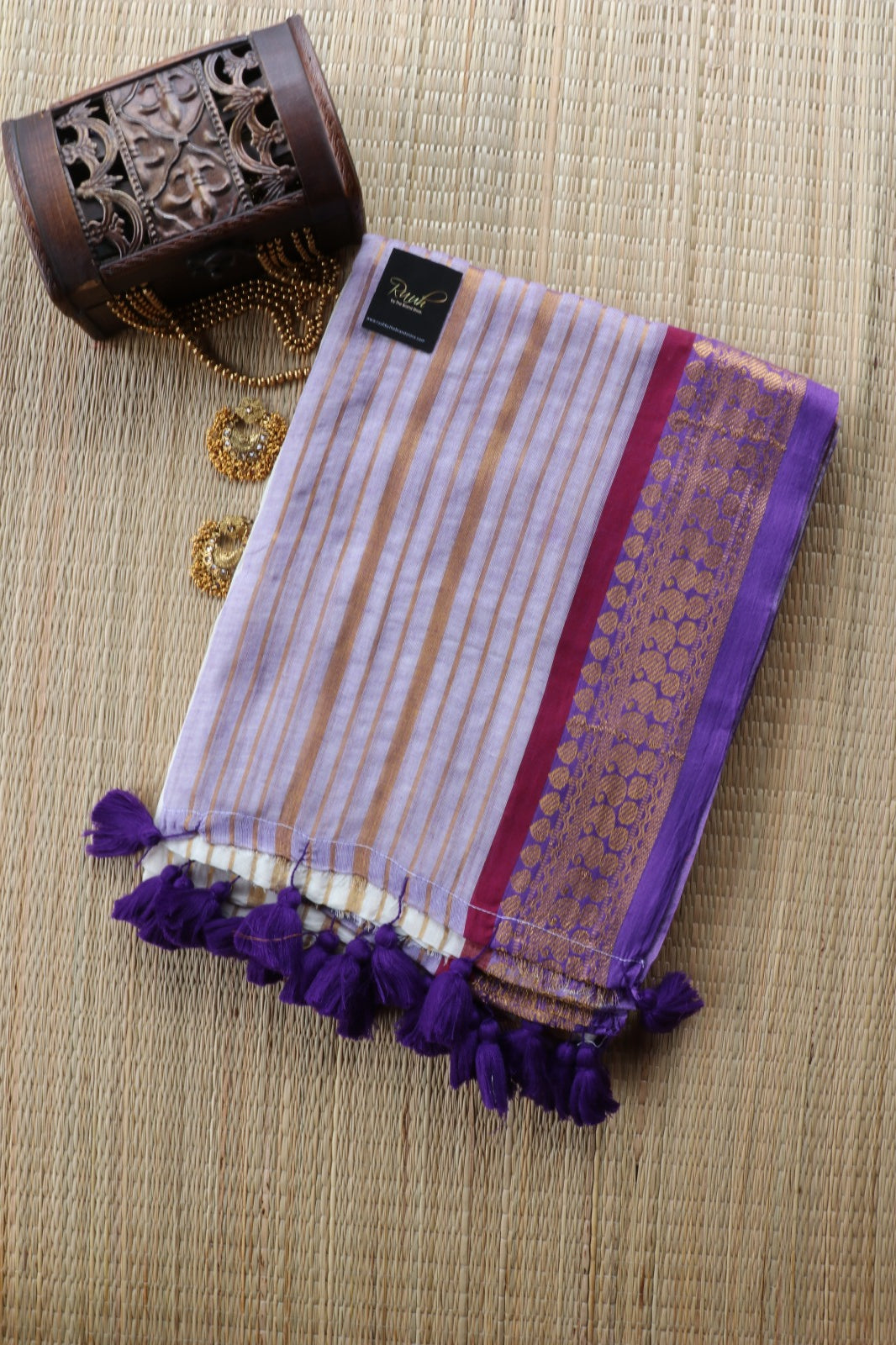 MUL COTTON SAREE IN STRIPES