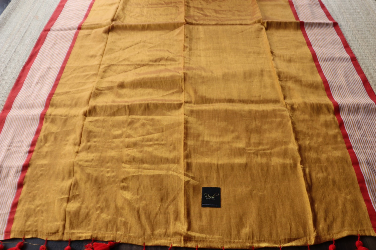 MUL TISSUE  SAREE IN RICH GOLD - TBS26MTG