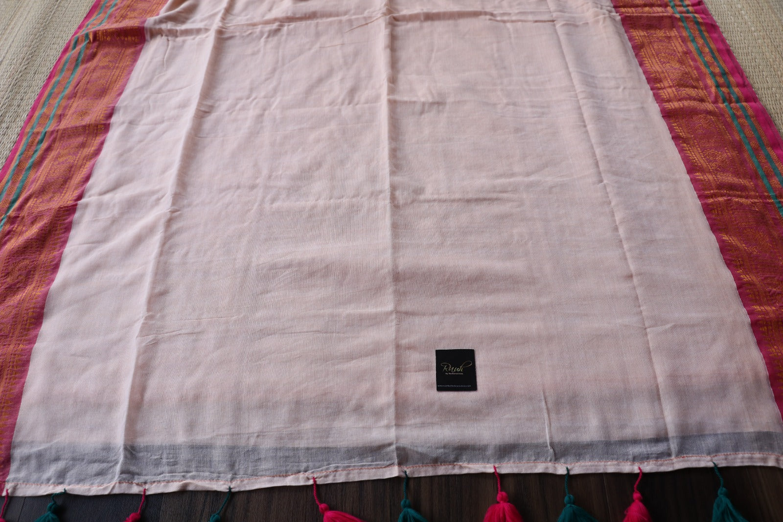 SANDAL SAREE WITH JAQUARD BORDER