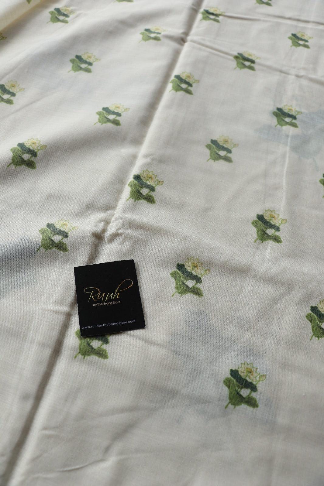 LOTUS PRINTED COTTON SAREE
