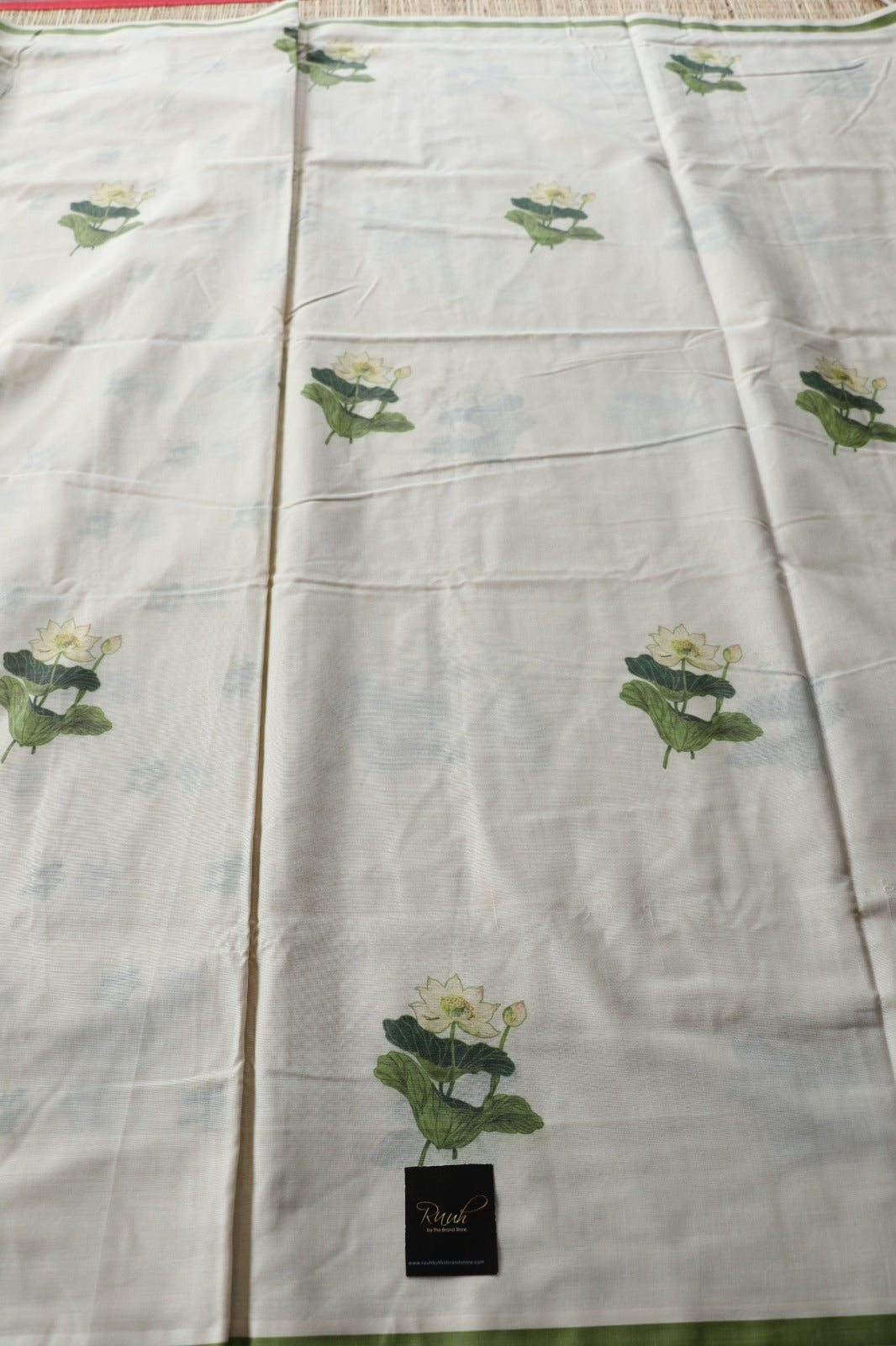 LOTUS PRINTED COTTON SAREE