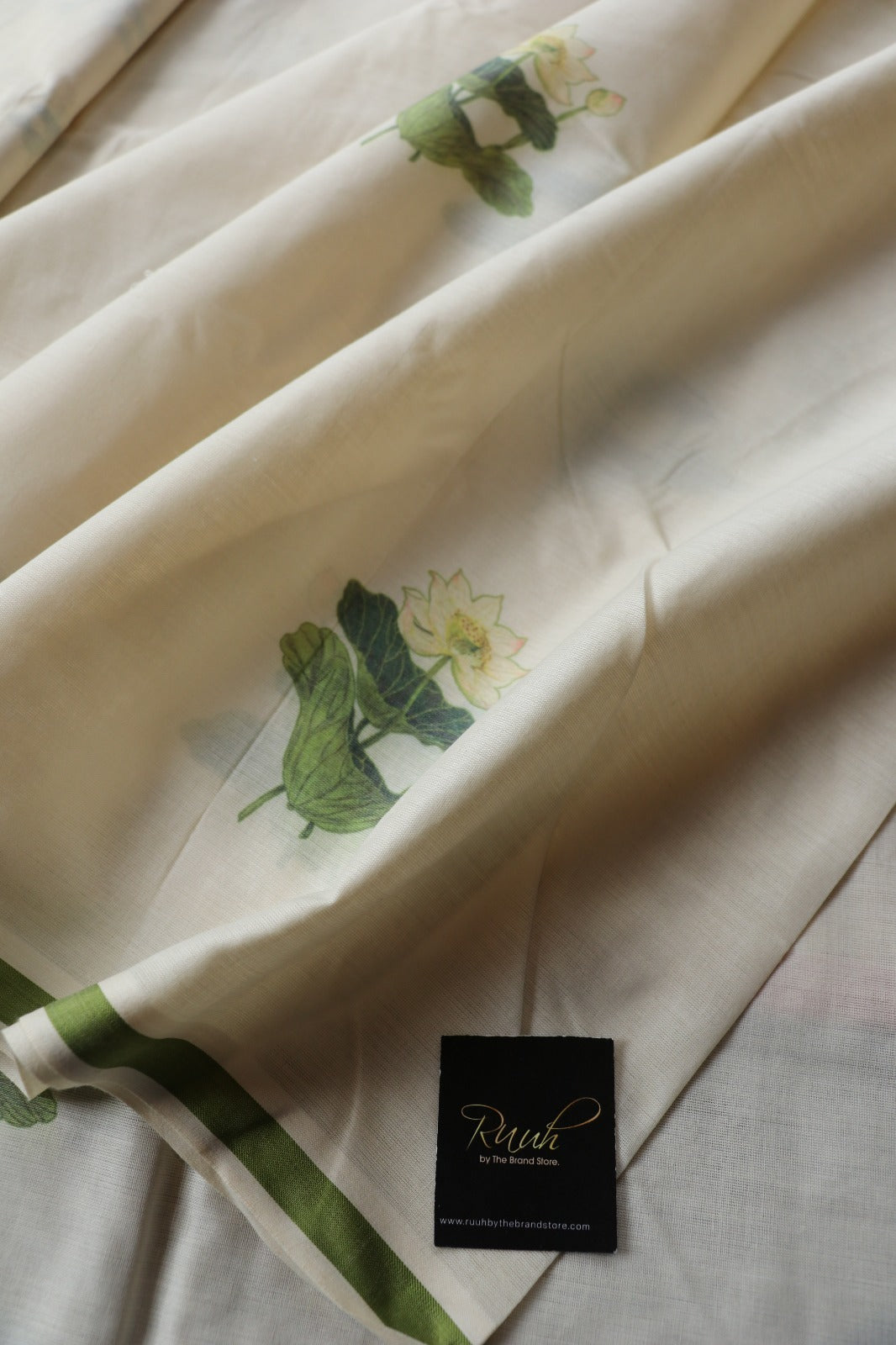 LOTUS PRINTED COTTON SAREE