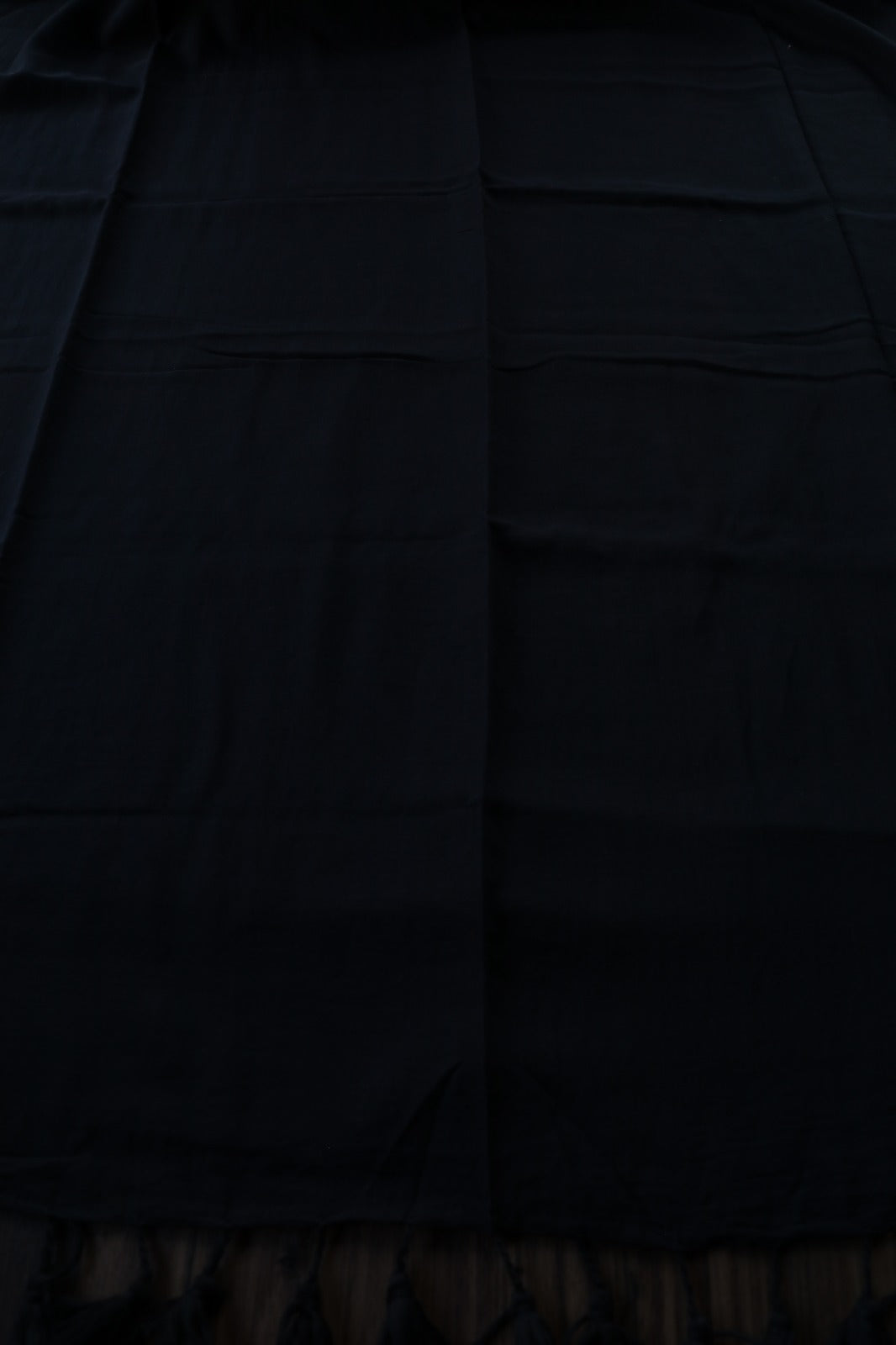 BLACK MULMUL COTTON SAREE -TBS26MCB