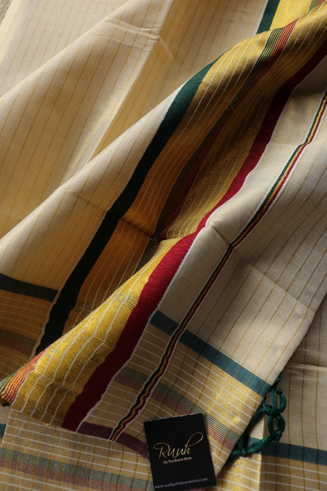 TISSUE STRIPE - MAROON AND GREEN
