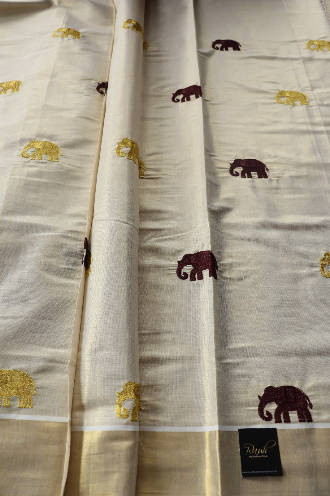 ELEPHANT EMBROIDERY- DARK GREEN