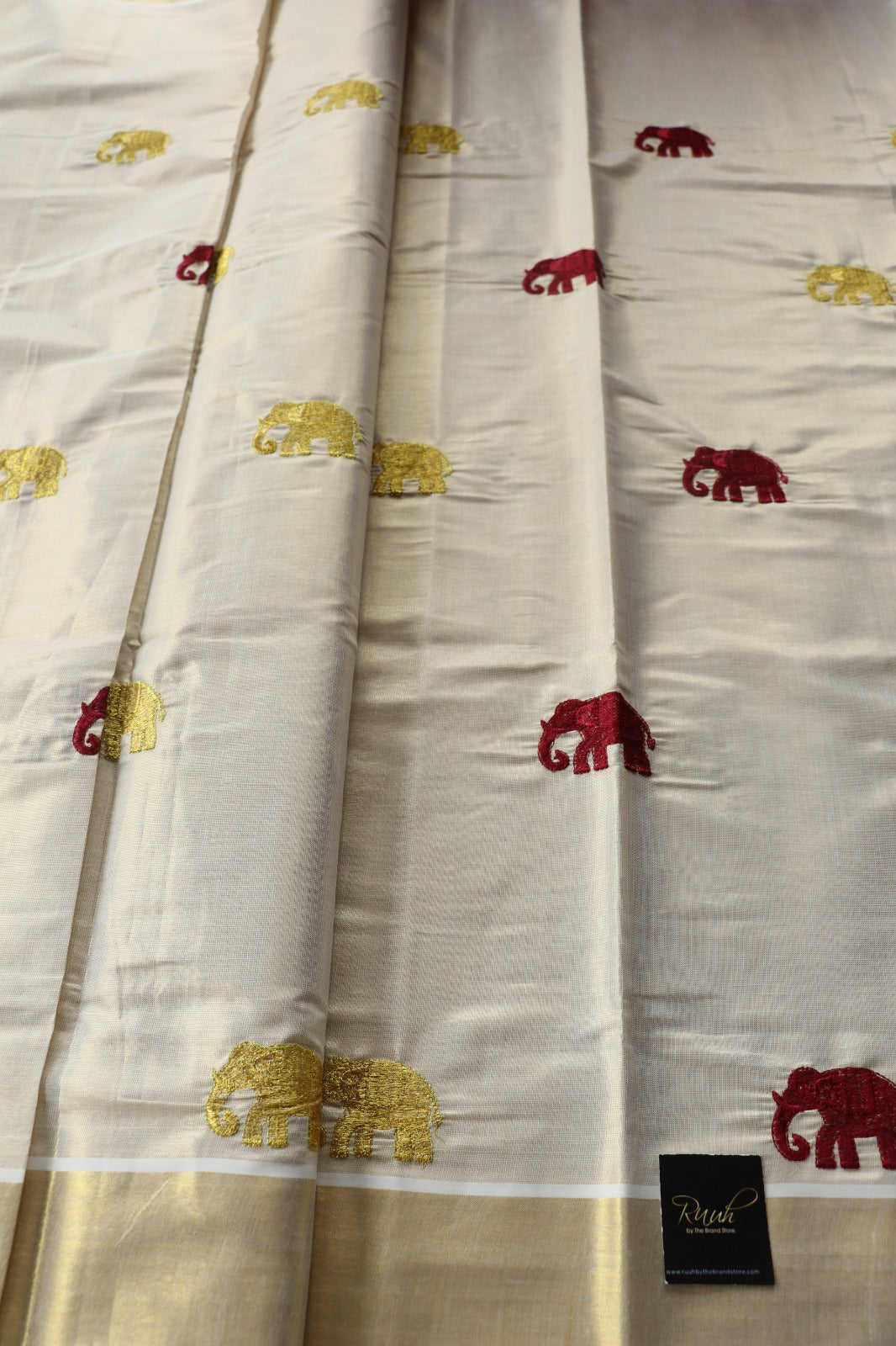 ELEPHANT EMBROIDERY- MAROON