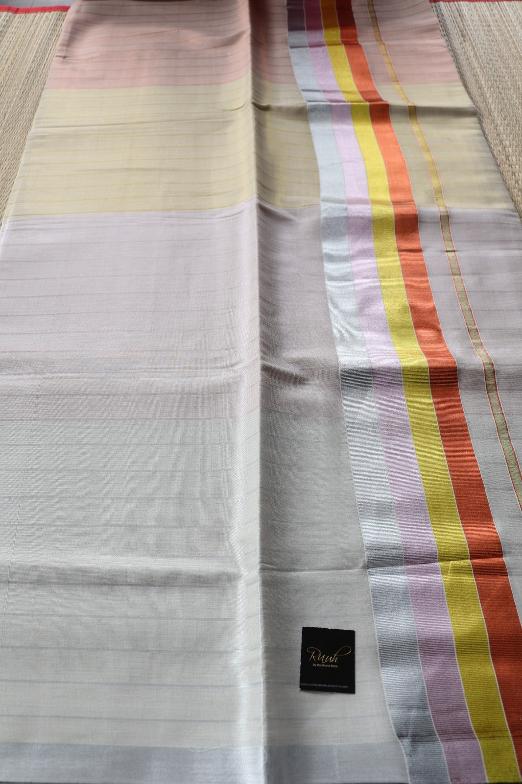 4 COLOUR TISSUE STRIPE SAREE