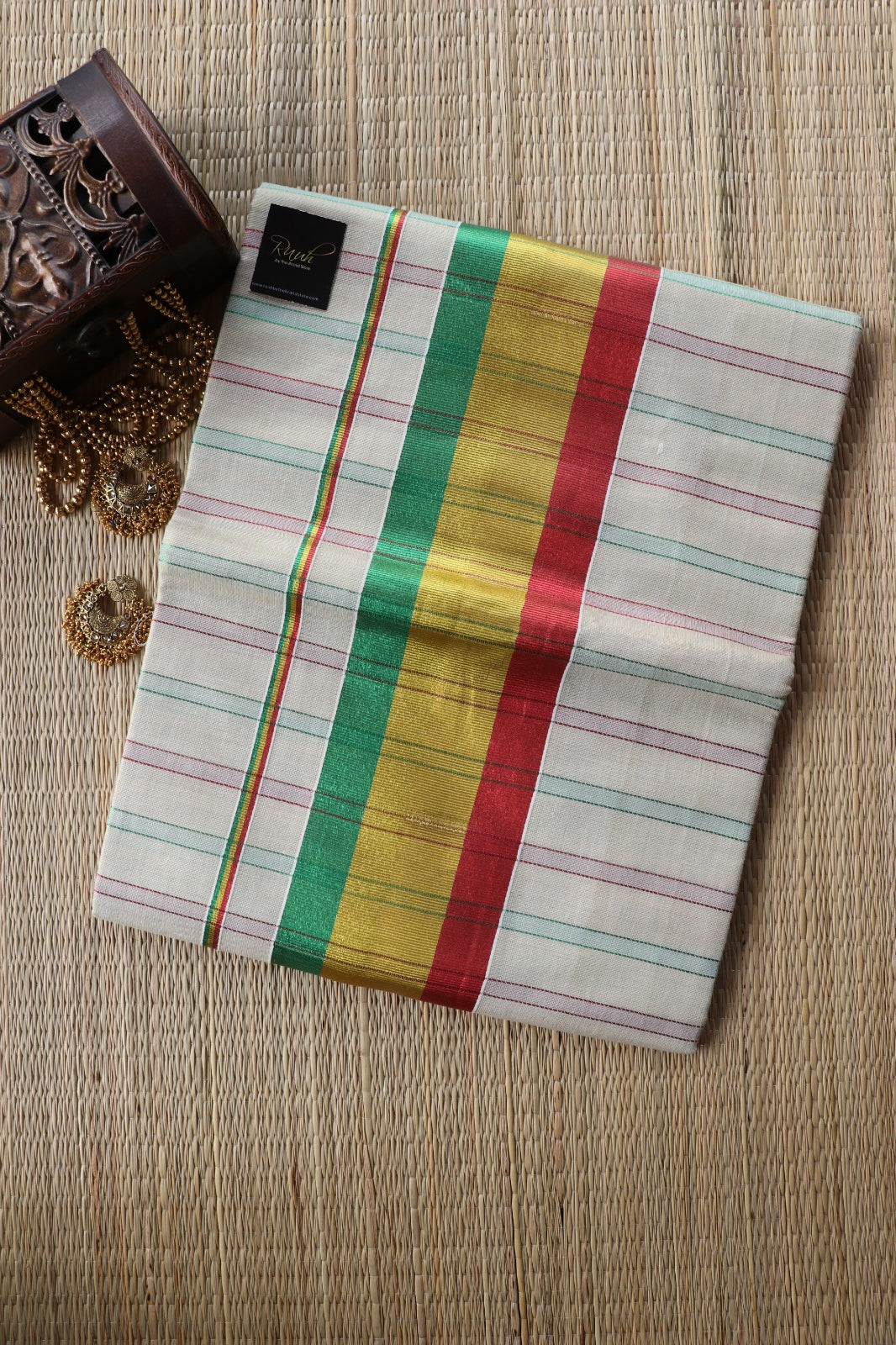 MULTI COLOUR TISSUE SAREE