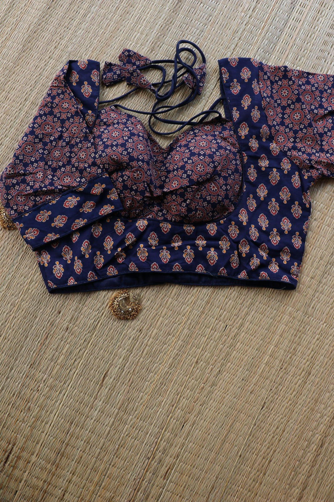 AJRAKH PRINTED COTTON BLOUSE