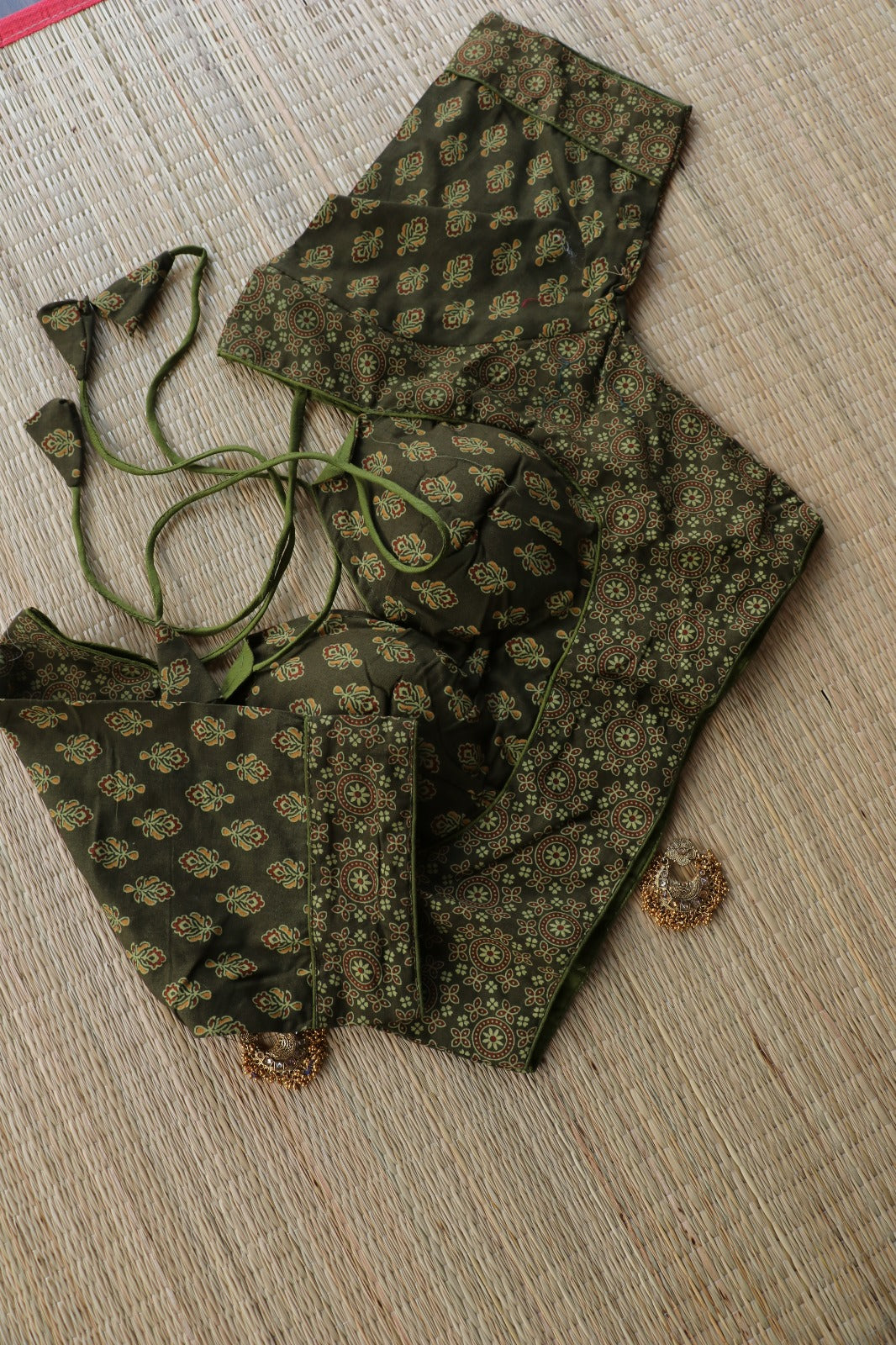 AJRAKH PRINTED COTTON BLOUSE