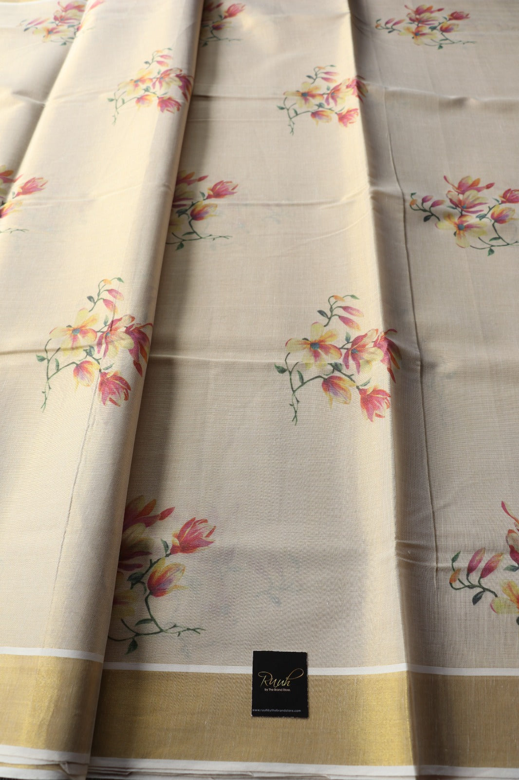 KERALA TISSUE WITH FLORAL PRINT