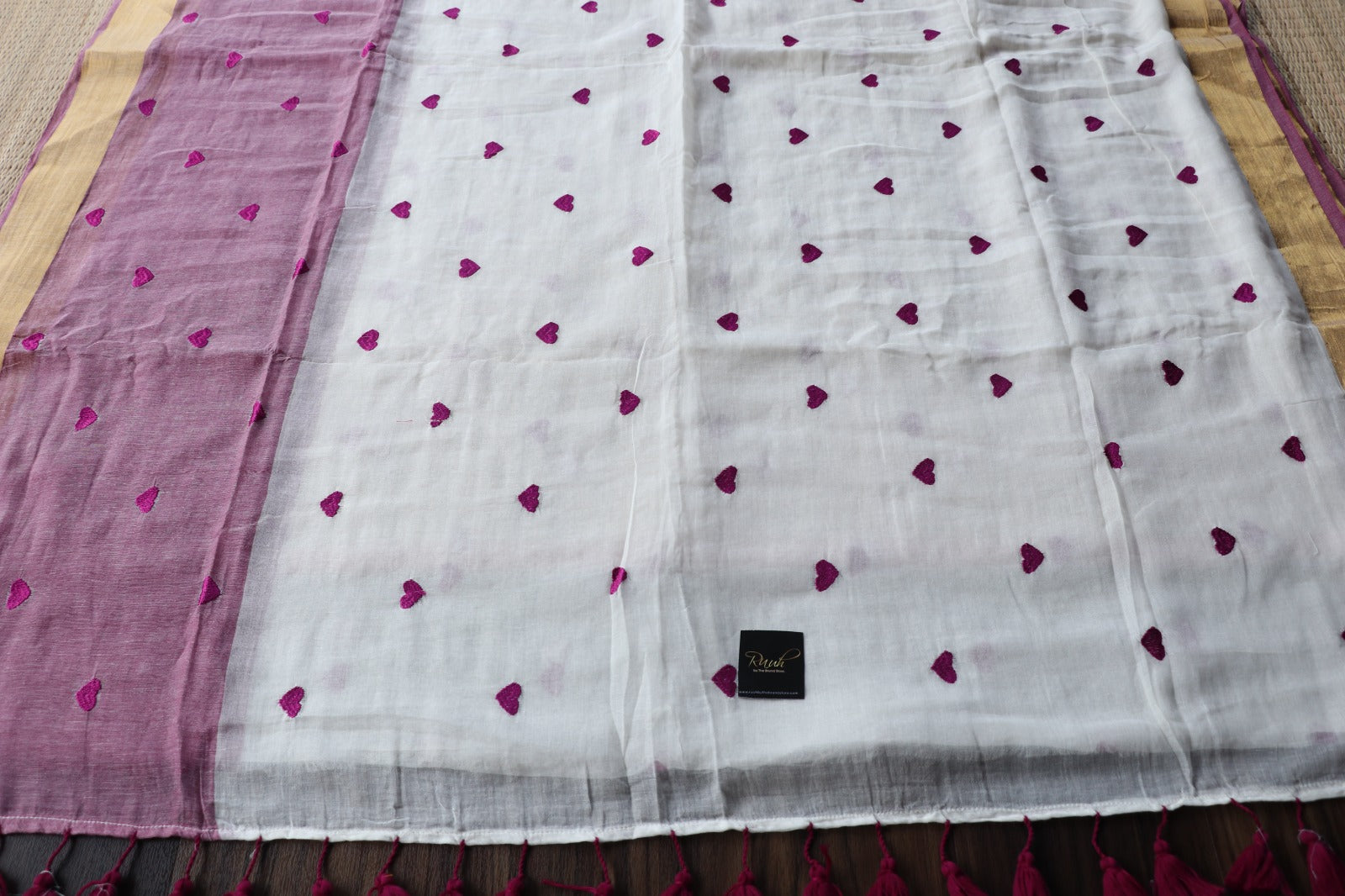 MULMUL HEART WINE - OFF WHITE - TBS26HED