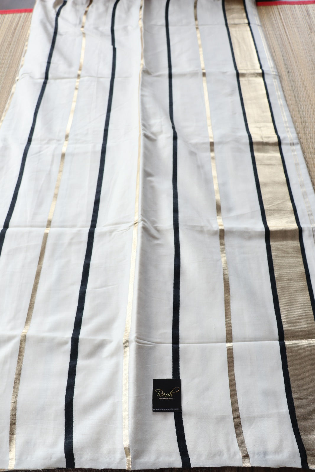 PREMIUM KERALA COTTON - GOLD BLACK