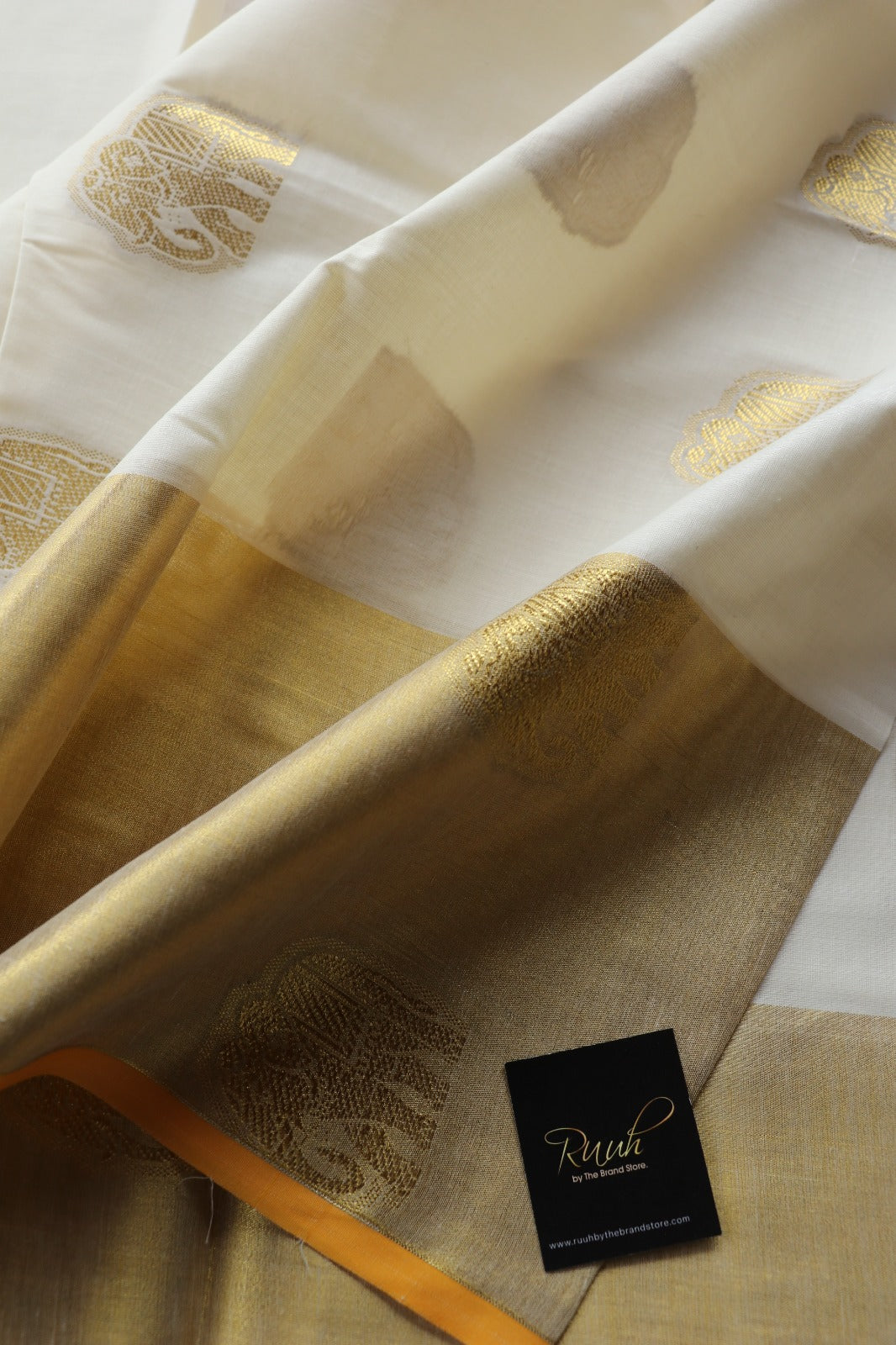 ELEPHANT WOVEN COTTON SAREE -TBS26EWS