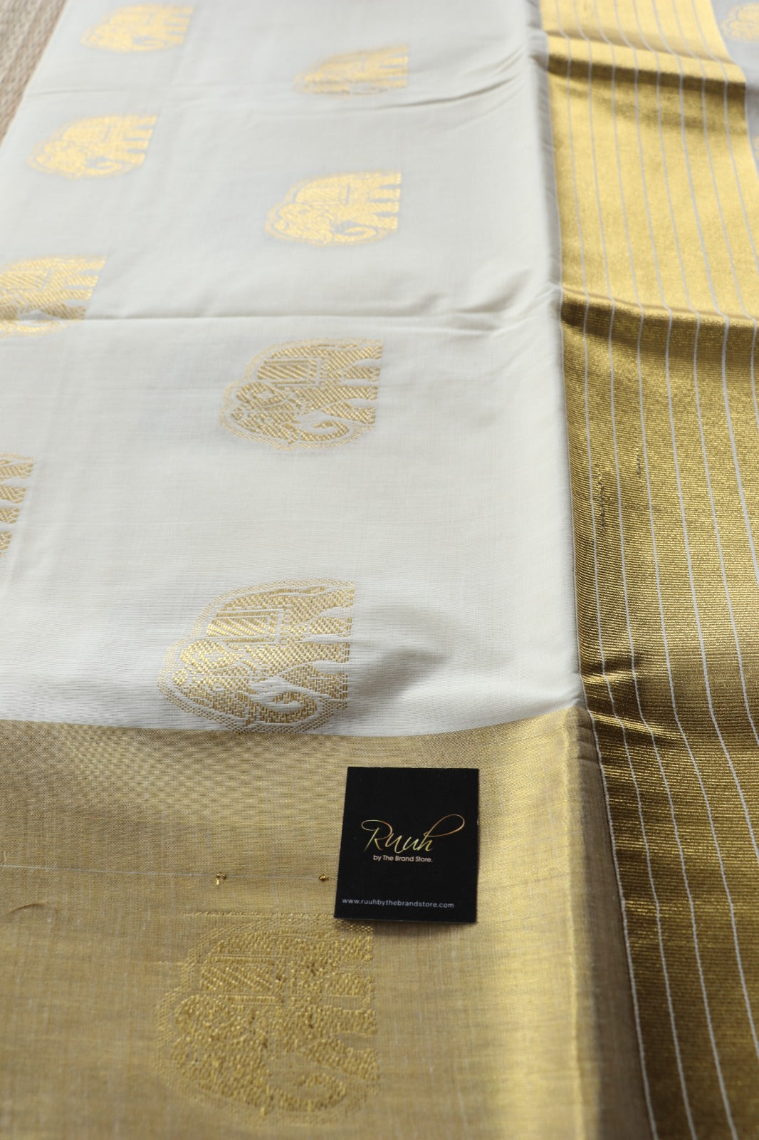 ELEPHANT WOVEN COTTON SAREE -TBS26EWS